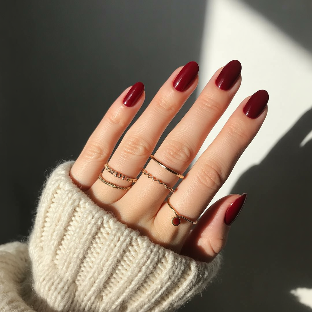 25 Trendy Dark Fall Nails Ideas You’ll Love This Autumn 18 Short and Glossy