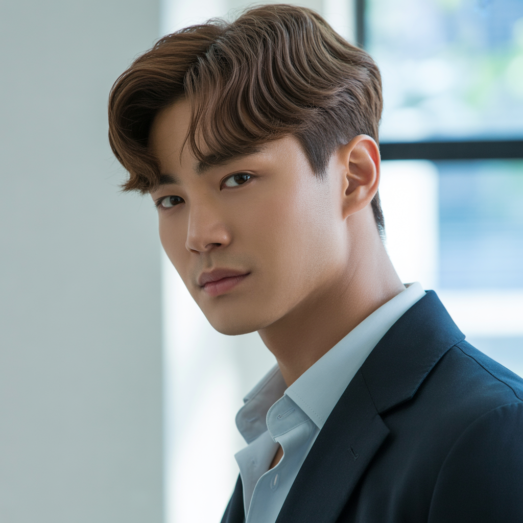 20 Trending Korean Hairstyles for Men Inspired by K-pop 10 Side Part Hairstyle