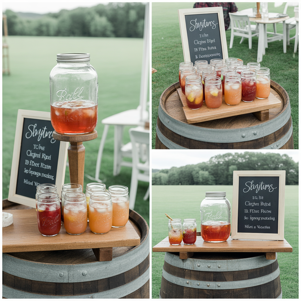 20 Stunning Barn Wedding Ideas for a Rustic Celebration 9 Signature Cocktails in Mason Jars
