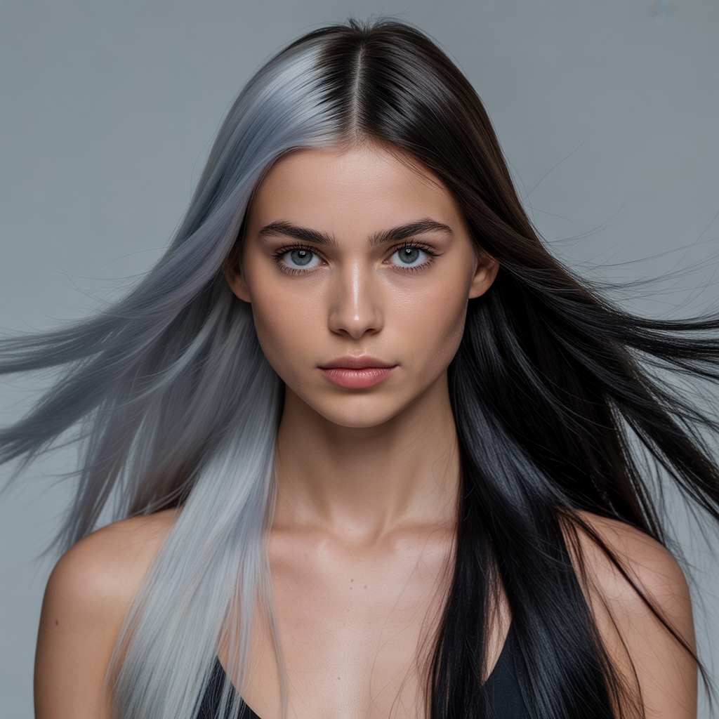 20 Stunning Ideas about Gemini Hair Styles to Try This Year 7 Silver and Black Elegance