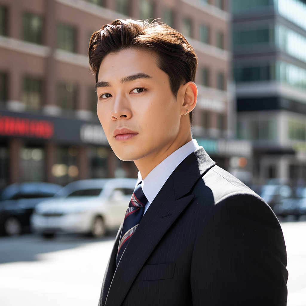 20 Trending Korean Hairstyles for Men Inspired by K-pop 6 Slicked Back Style