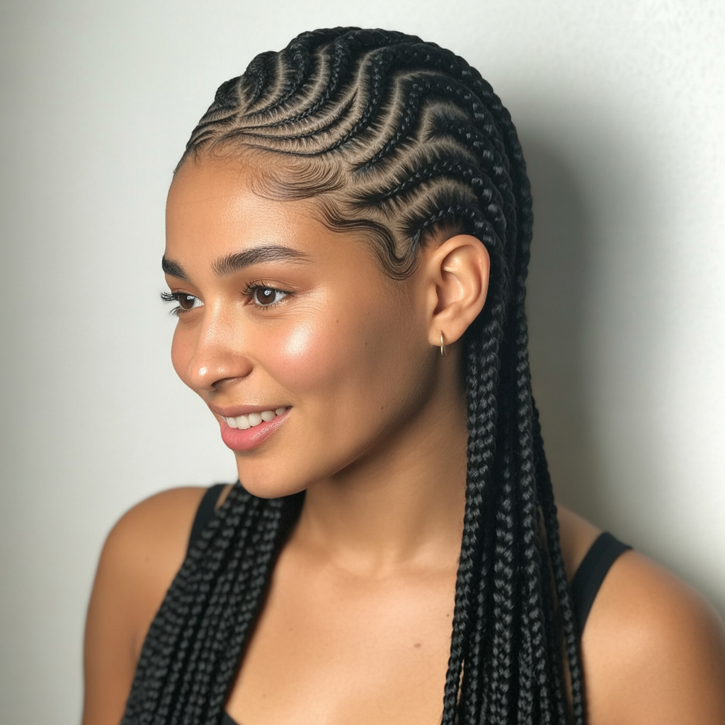 Swirl with straight backs