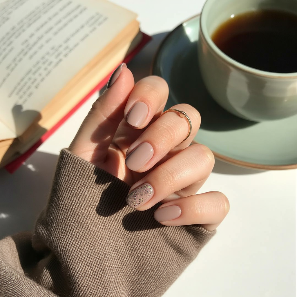 25 Best Cute Fall Nails You’ll Want to Try This Season 19 Taupe Neutral Nails