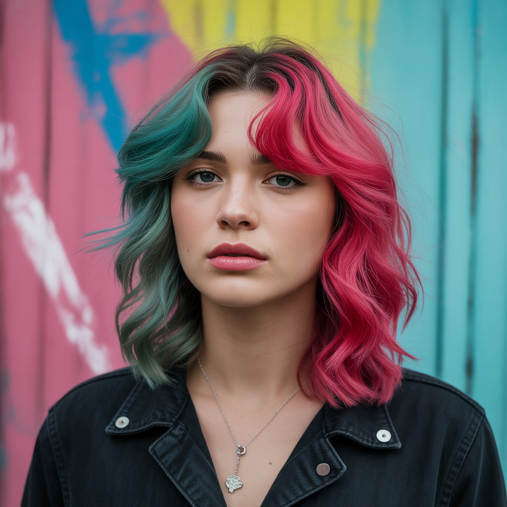 20 Stunning Ideas about Gemini Hair Styles to Try This Year 13 Teal and Pink Fusion