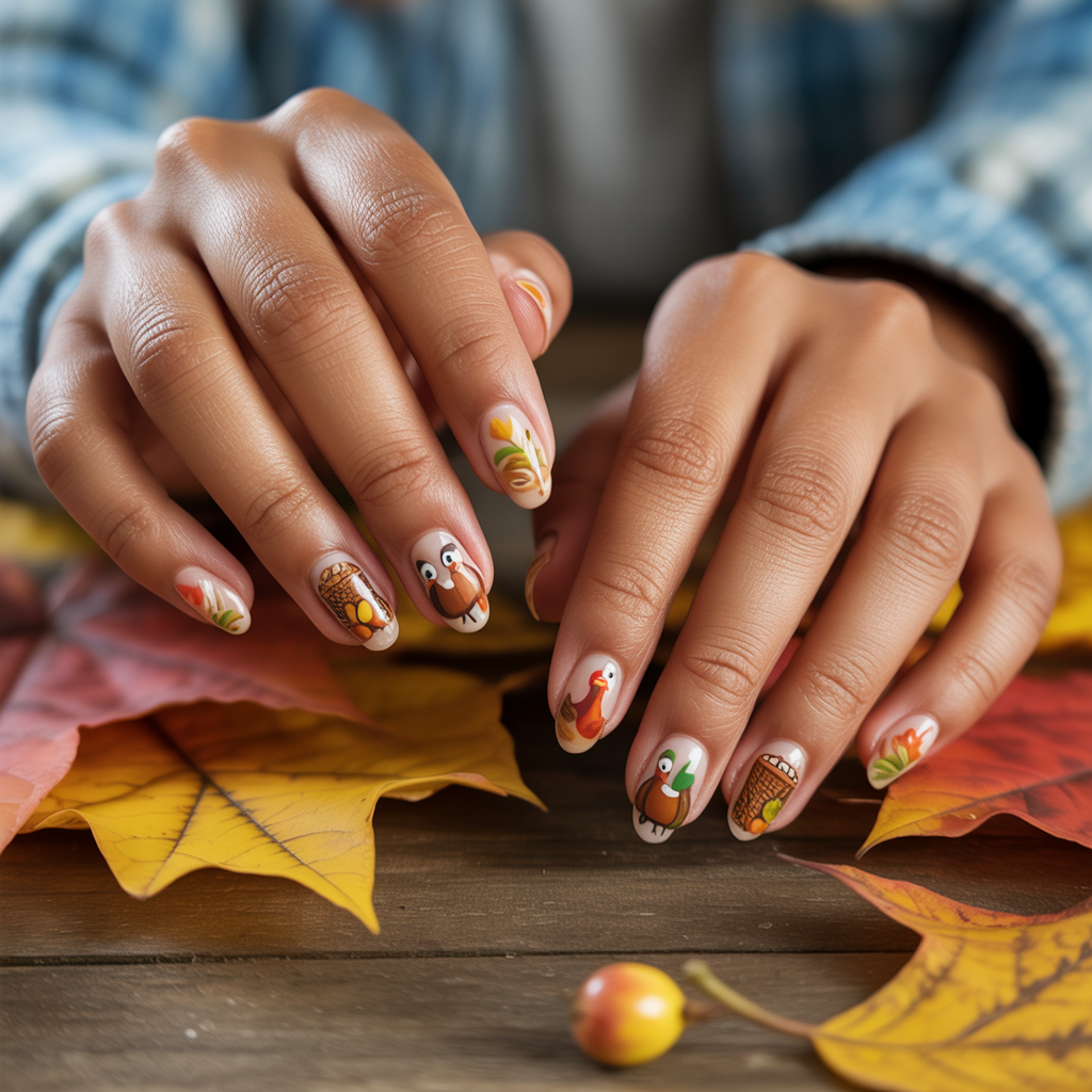 20 Best Fall Season Nails Ideas to Try 17 Thanksgiving-Inspired Nails