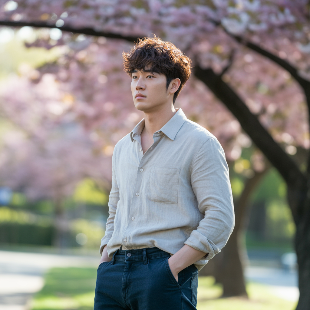 20 Trending Korean Hairstyles for Men Inspired by K-pop 15 Tousled Waves