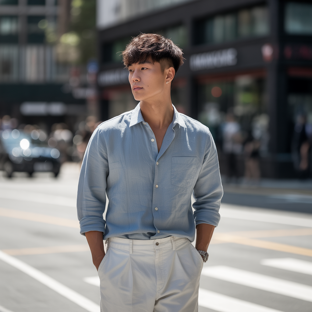 20 Trending Korean Hairstyles for Men Inspired by K-pop 1 Two-Block Haircut