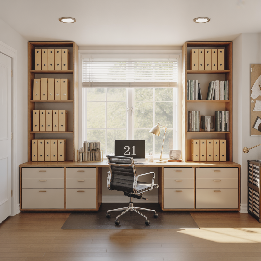 Under Window Filing Cabinets for a Home Office