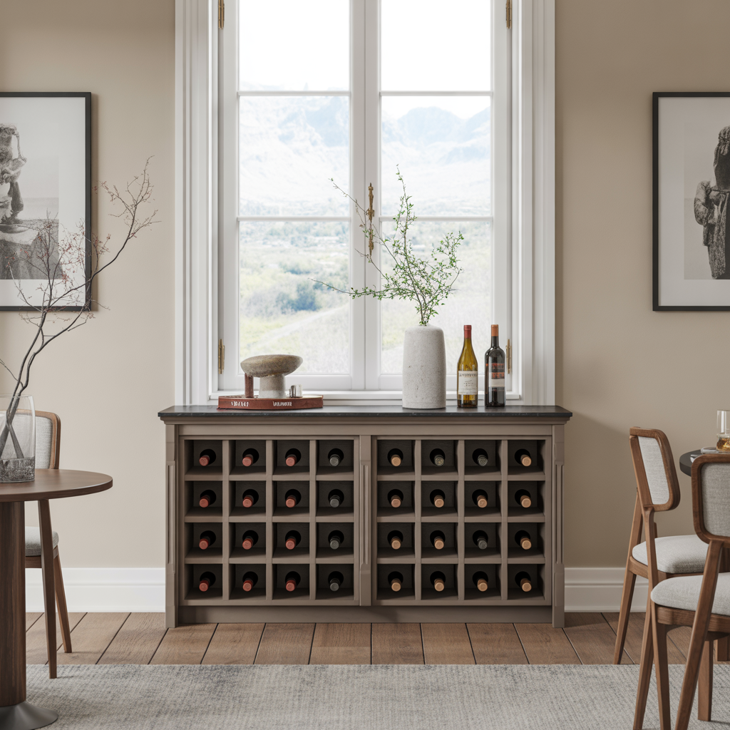 Under Window Wine Storage