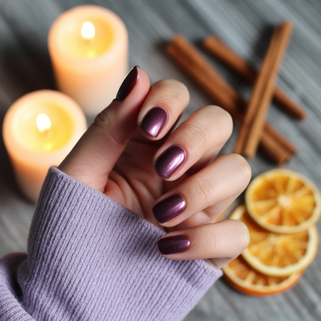 25 Trendy Dark Fall Nails Ideas You’ll Love This Autumn 21 Velvet Nails