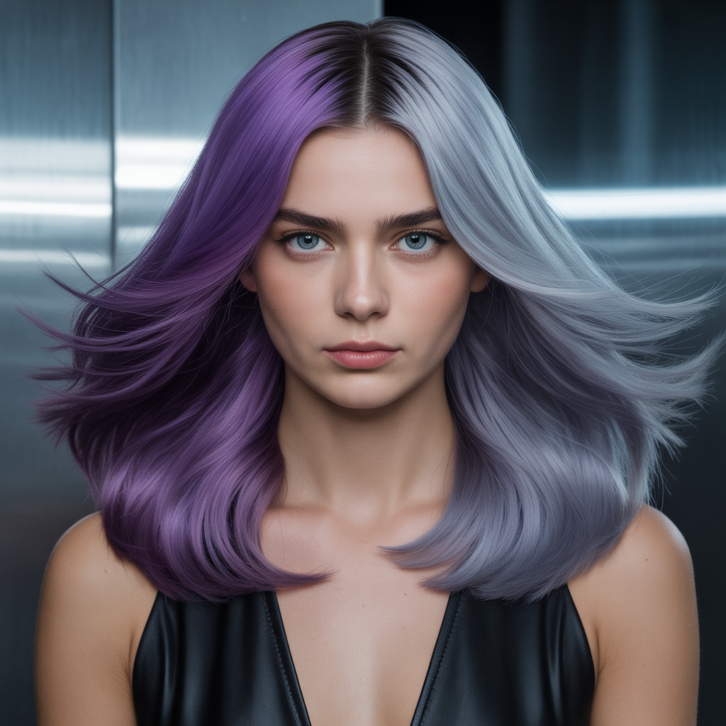 20 Stunning Ideas about Gemini Hair Styles to Try This Year 20 Violet and Silver Glam