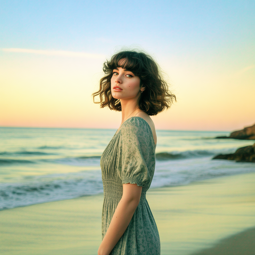 18 Best Wolf Cut with Curtain Bangs: A Modern Hairstyle Worth Trying 4 Wavy Wolf Cut with Curtain Bangs