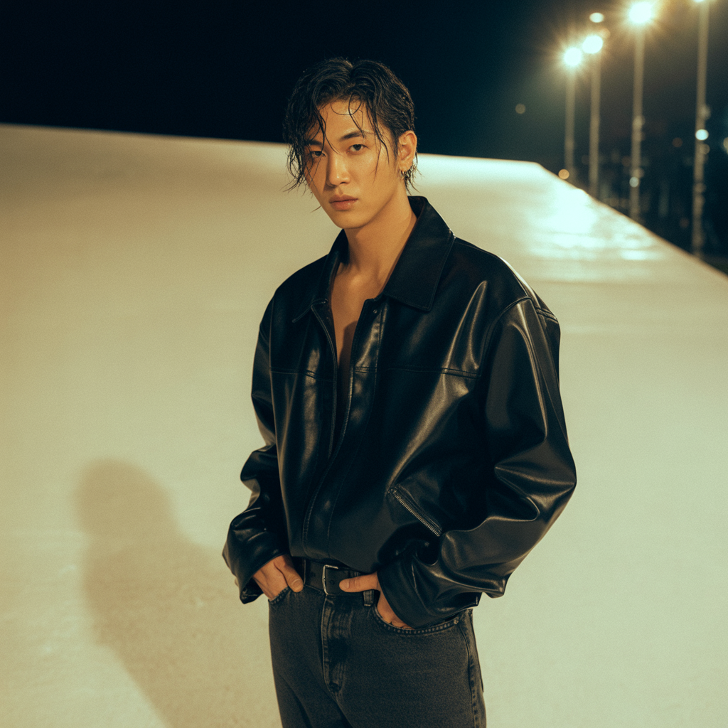 20 Trending Korean Hairstyles for Men Inspired by K-pop 17 Wet Look Hairstyle