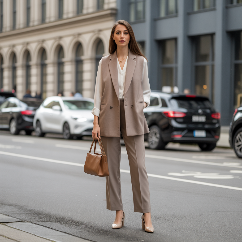 25 Trendy Ideas About Early Fall Outfits for Every Occasion 25 Wool Vest with Tailored Trousers