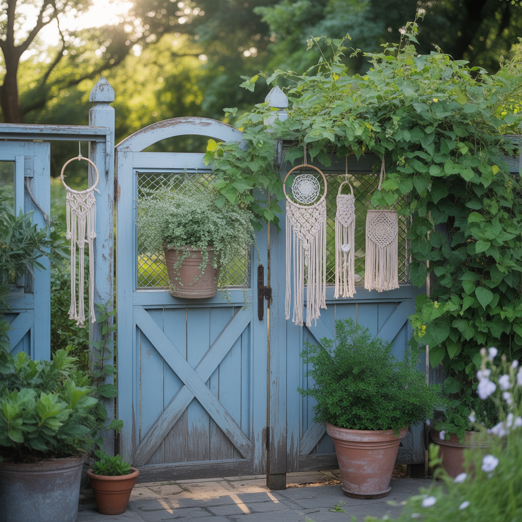 boho garden gate