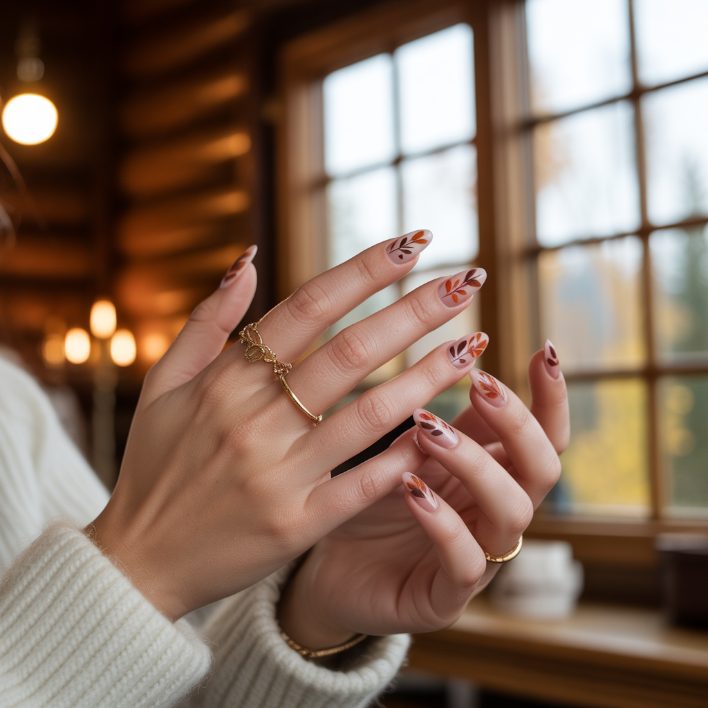 Abstract Fall Leaves