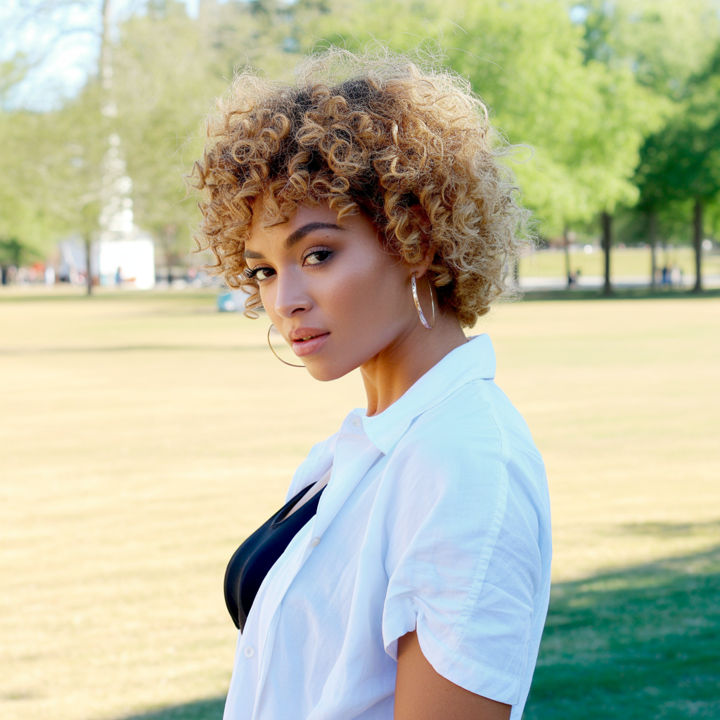 18 Best Wolf Cut with Curtain Bangs: A Modern Hairstyle Worth Trying 3 Curly Wolf Cut with Curtain Bangs