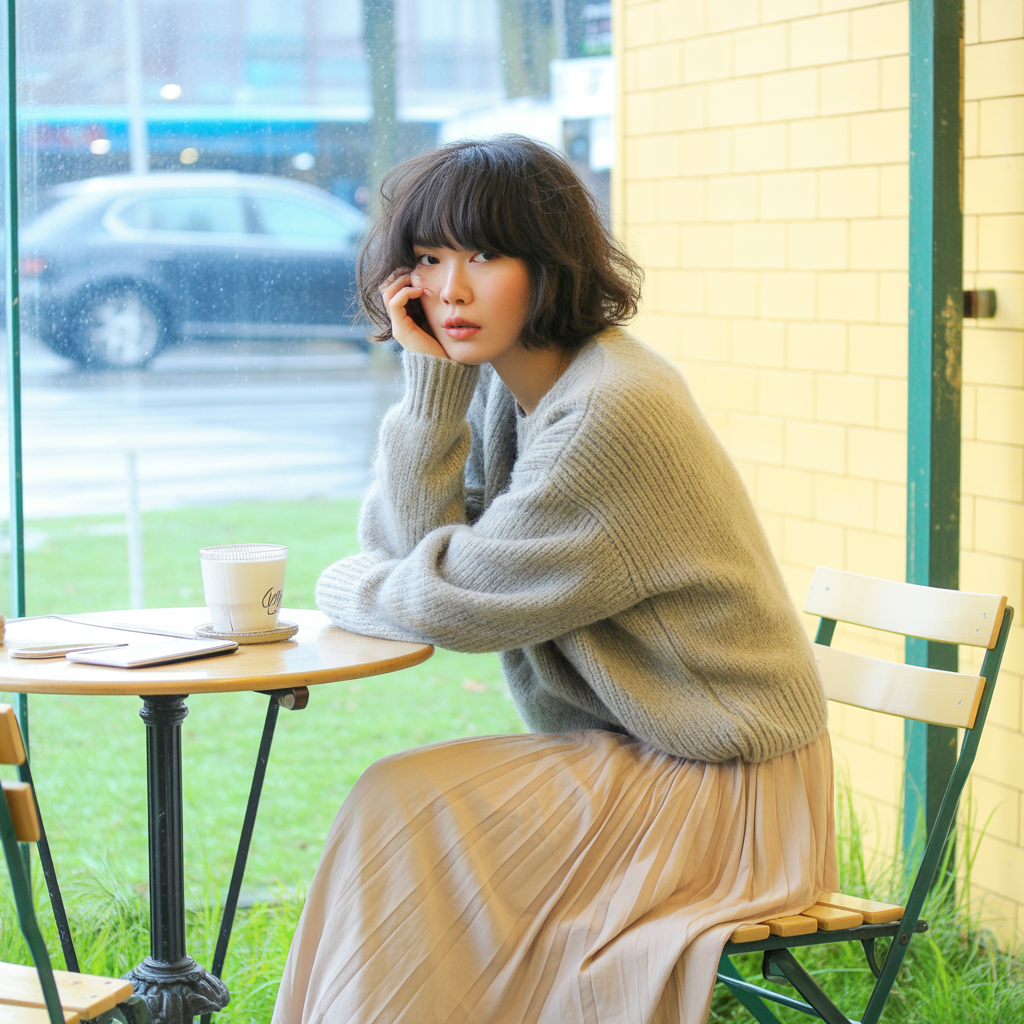 18 Best Wolf Cut with Curtain Bangs: A Modern Hairstyle Worth Trying 6 Wolf Cut with Thick Curtain Bangs