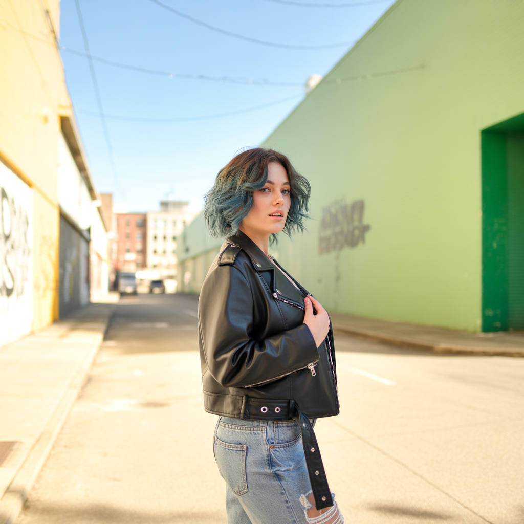 18 Best Wolf Cut with Curtain Bangs: A Modern Hairstyle Worth Trying 7 Wolf Cut with Colored Highlights