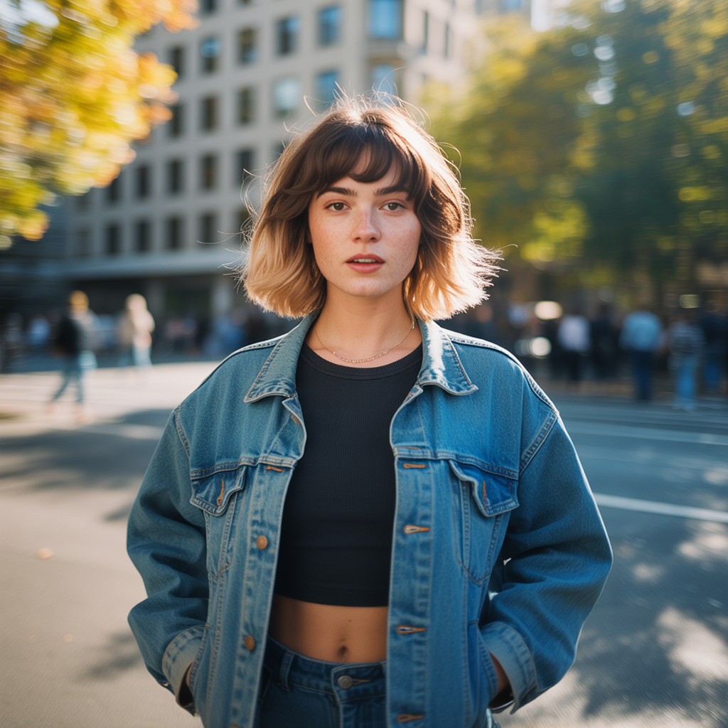 18 Best Wolf Cut with Curtain Bangs: A Modern Hairstyle Worth Trying 18 Wolf Cut with Balayage Curtain Bangs