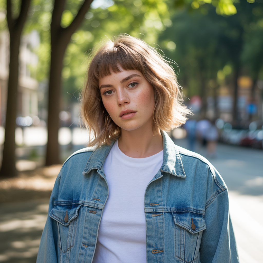 22 Best Wolf Cut Without Bangs Ideas for Every Hair Type 14 Wolf Cut Without Bangs for Square Faces