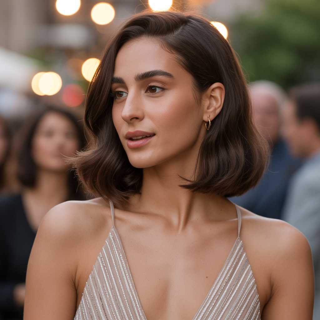 22 Best Wolf Cut Without Bangs Ideas for Every Hair Type 19 Sleek Wolf Cut Without Bangs