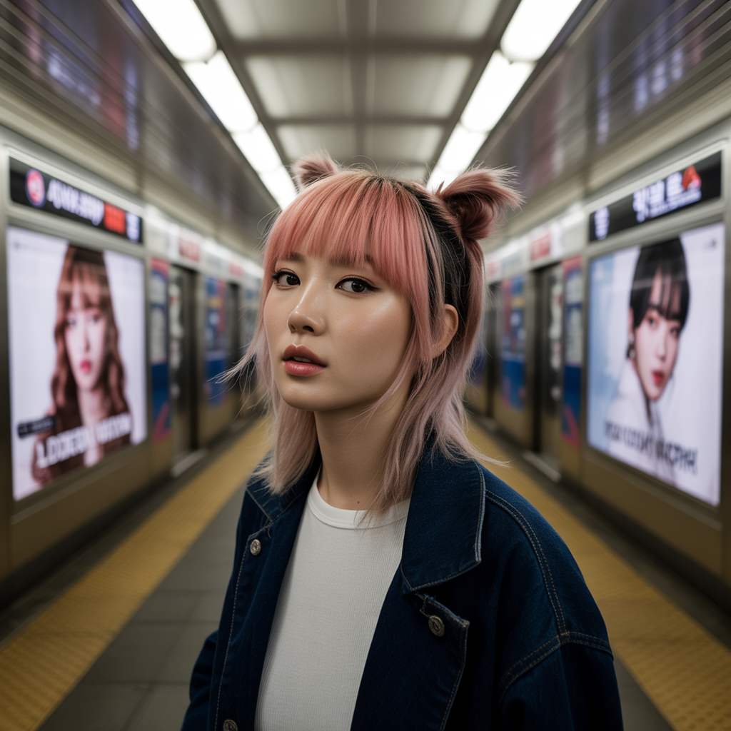 14 Best Wolf Cut with Colored Bangs: Bold Hair Trend You’ll Love 3 The Influence of K-pop and Celebrity Culture