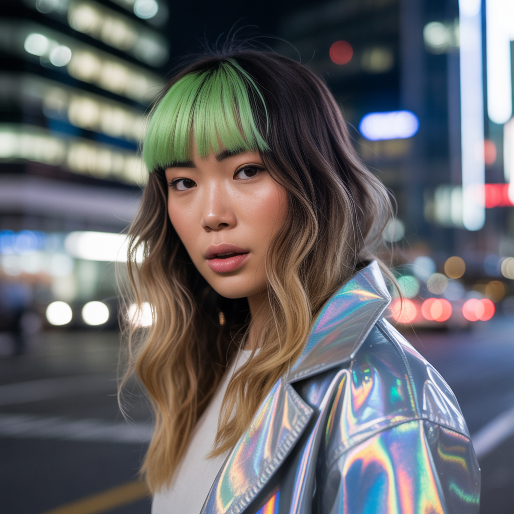 14 Best Wolf Cut with Colored Bangs: Bold Hair Trend You’ll Love 7 The Ombre and Two-Tone Effect