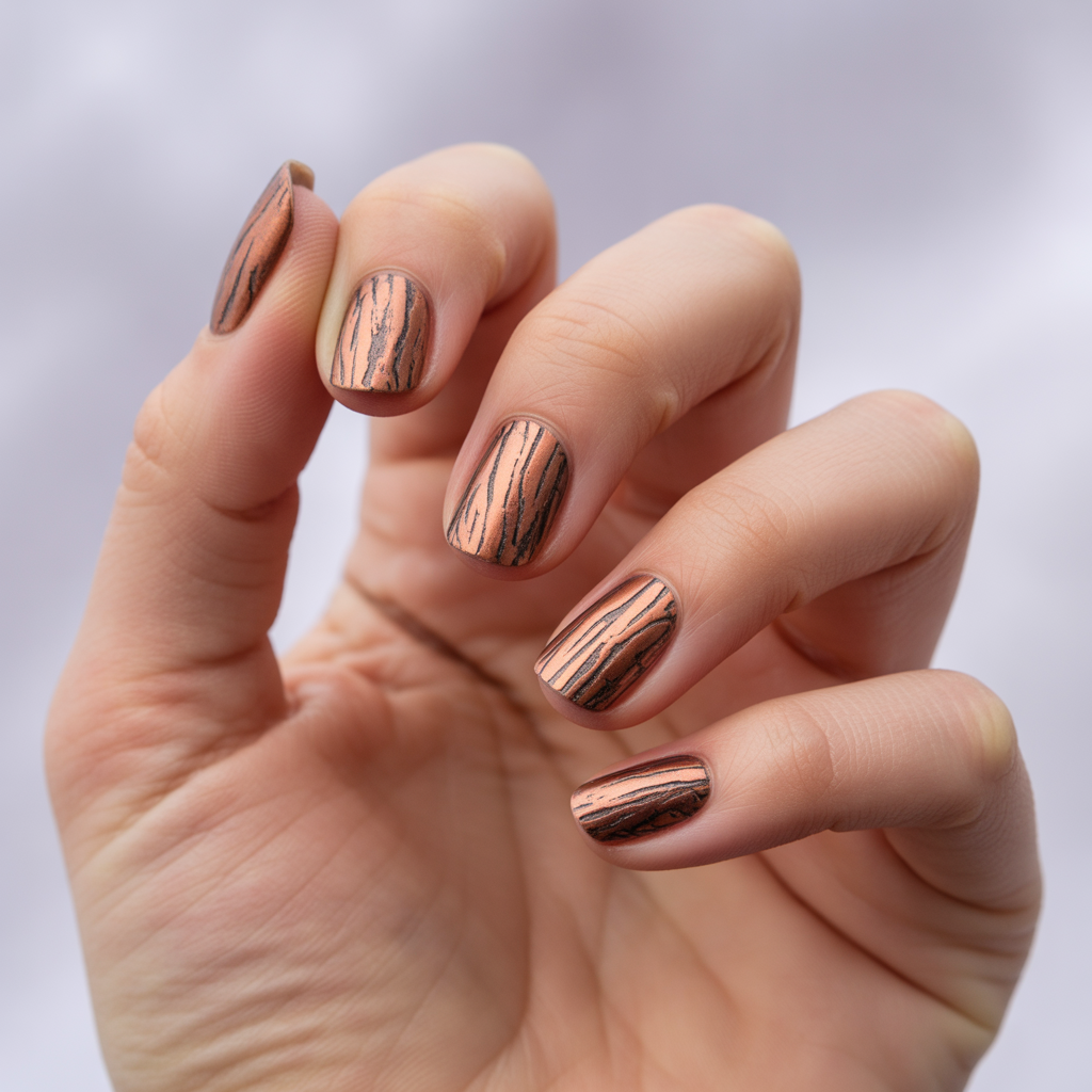 Amazing Early Fall Nails: 17 Chic Colors & Designs for Autumn 6 Copper and Bronze Metallics