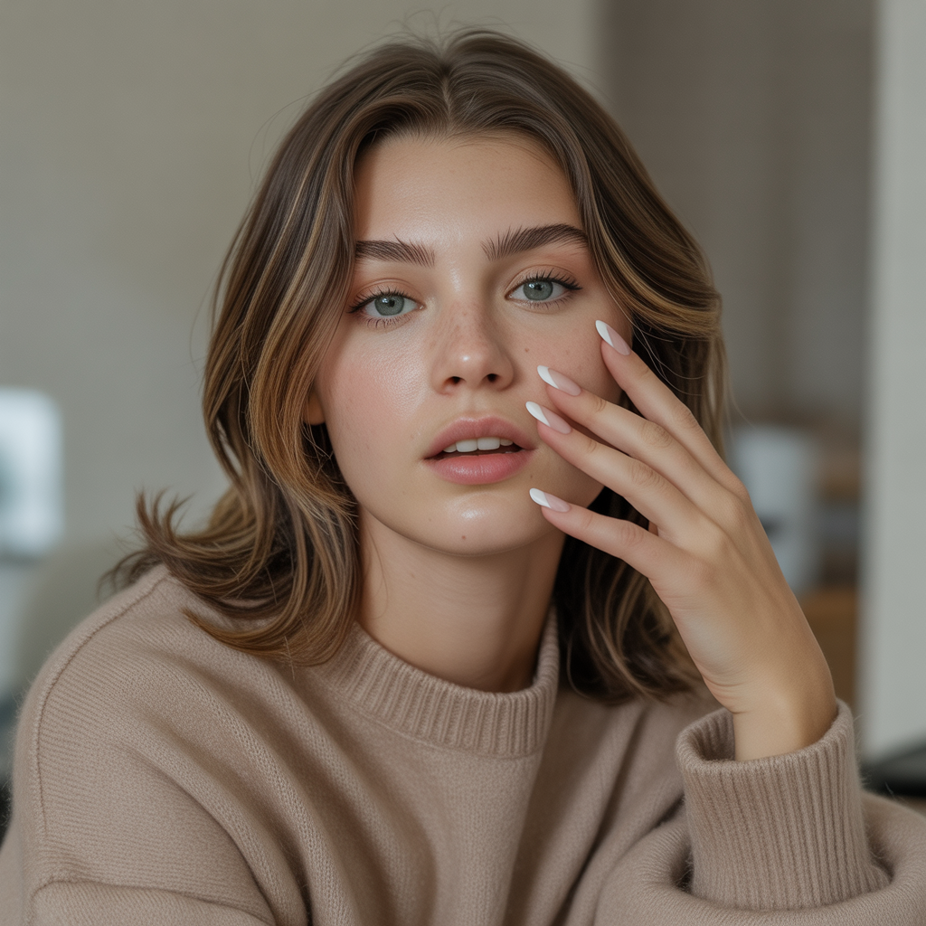 Amazing Early Fall Nails: 17 Chic Colors & Designs for Autumn 7 Minimalist French Tips