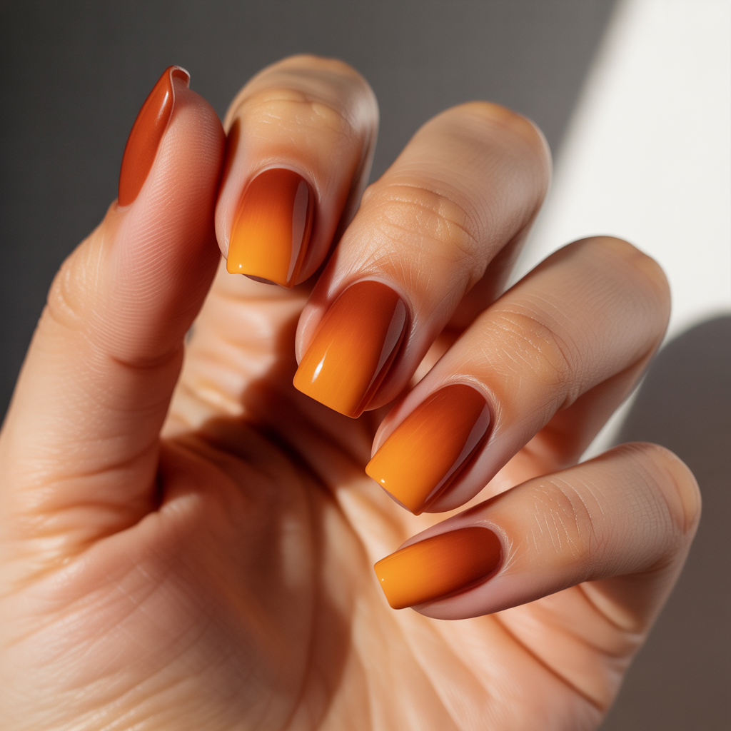 20 Amazing Fall Nails Ideas Autumn Trends You’ll Love This Season 7 Burnt Orange Ombré