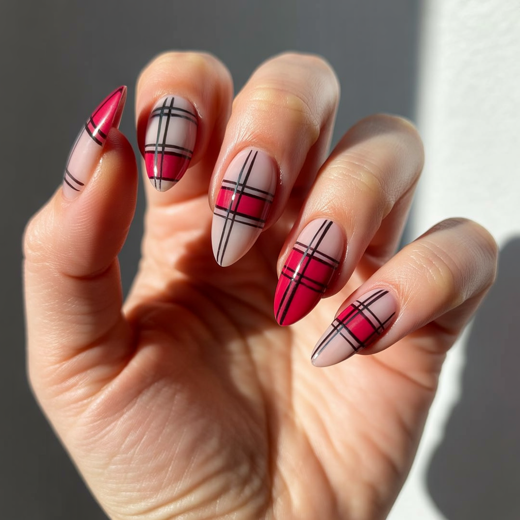 20 Amazing Fall Nails Ideas Autumn Trends You’ll Love This Season 12 Plaid Nail Designs
