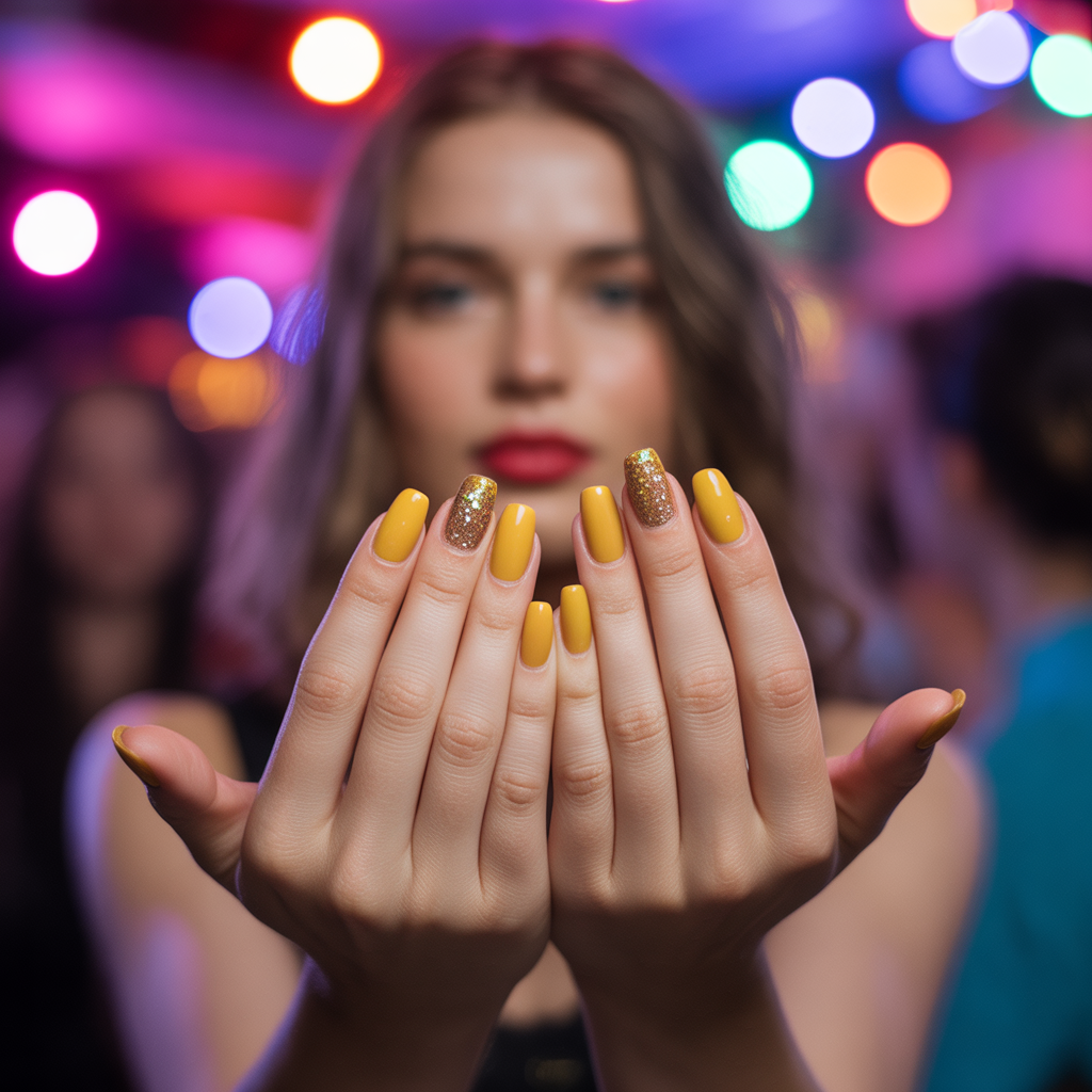 20 Amazing Fall Nails Ideas Autumn Trends You’ll Love This Season 16 Mustard Yellow Pop