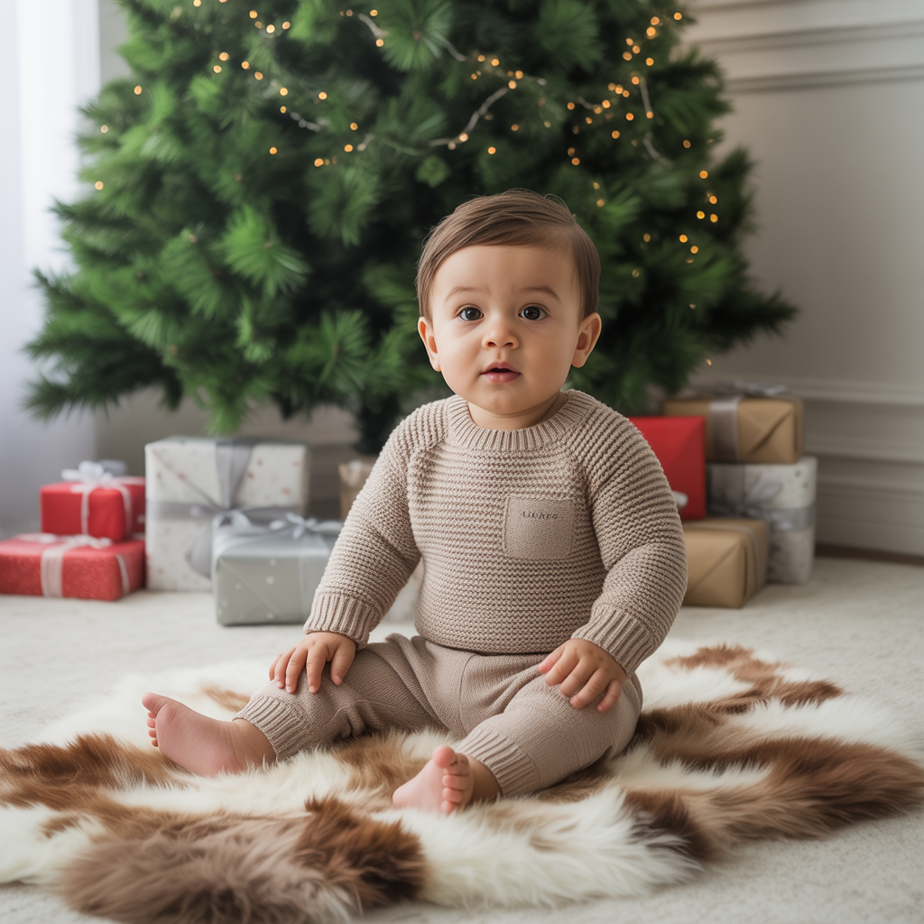 15 Amazing Baby Boy Fall Outfits That Are Stylish and Comfortable 1 Cozy Knit Sweater and Pants Set