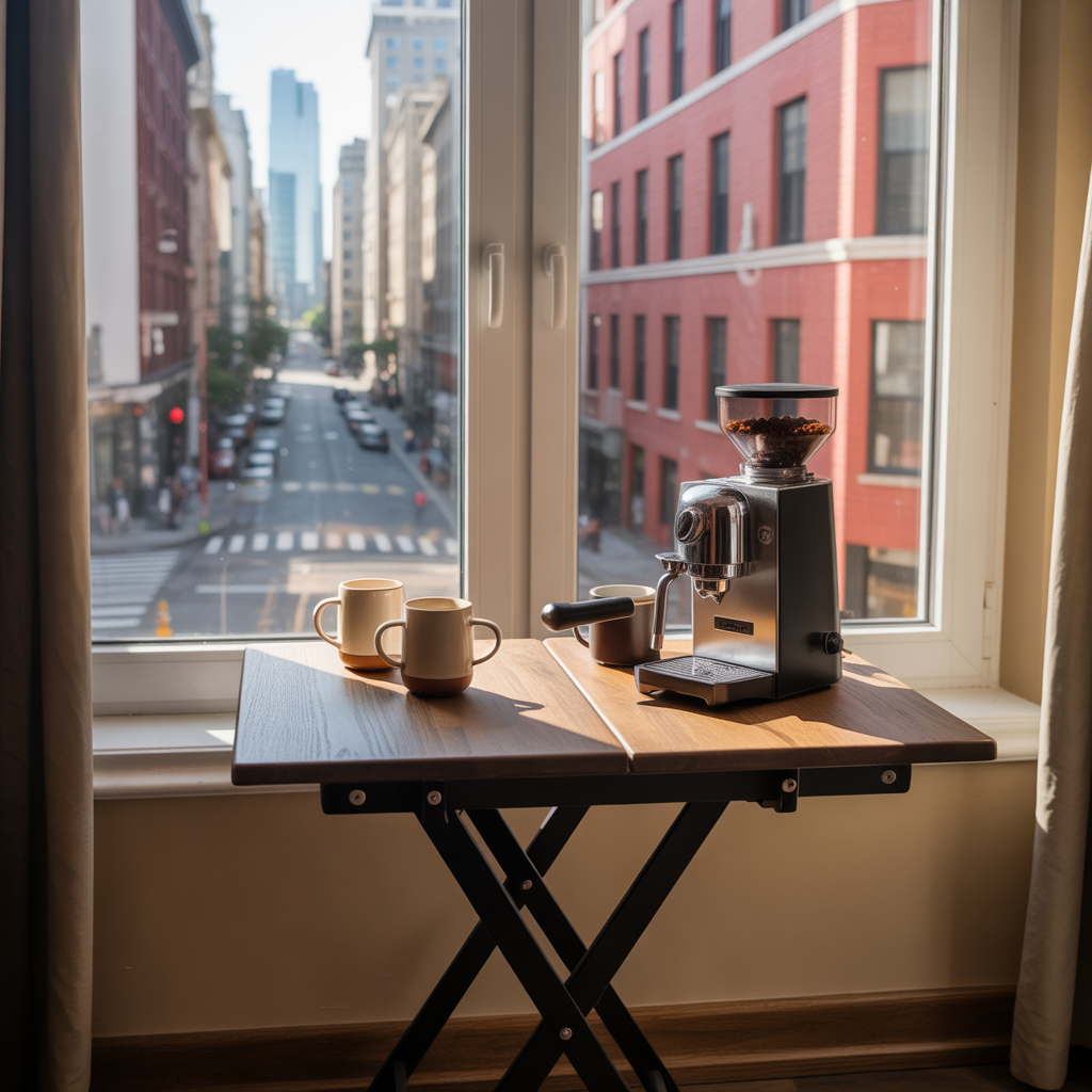 25 Best Coffee Bar for Small Spaces Ideas You’ll Love 15 Folding Table Coffee Setup