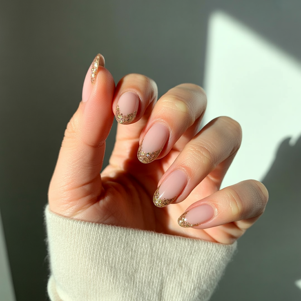 Amazing Early Fall Nails: 17 Chic Colors & Designs for Autumn 16 Glitter Accents