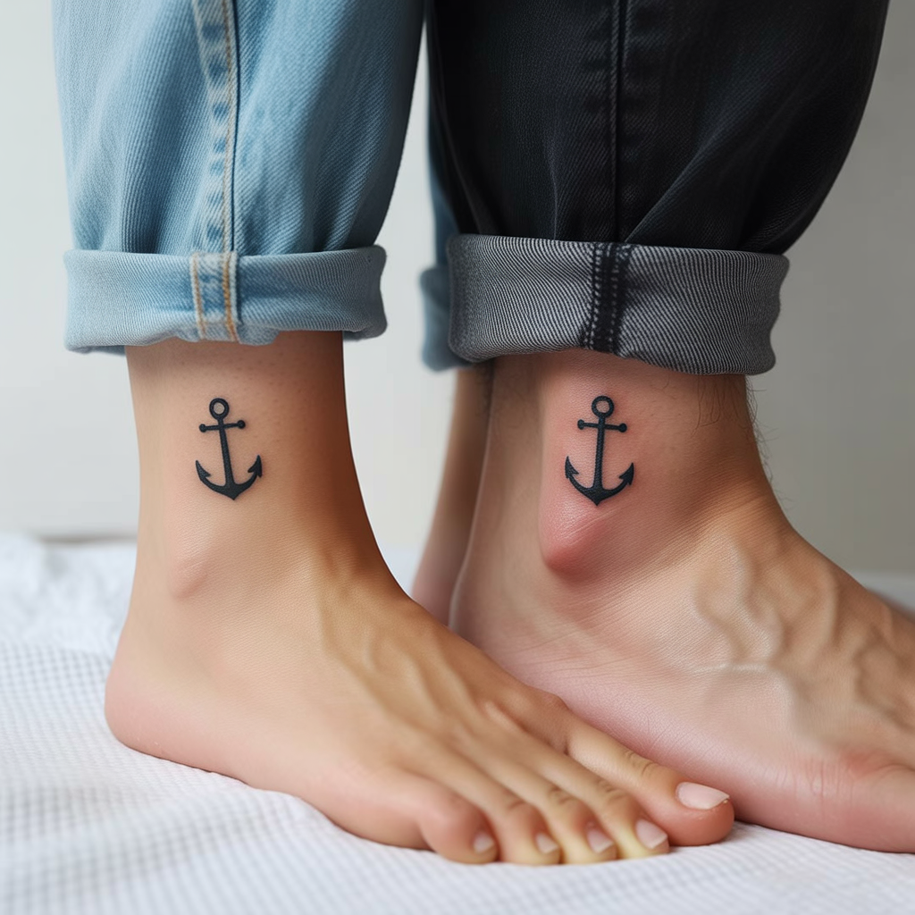 22 Couple Tattoo Ideas to Celebrate Love and Connection 15 Anchor Tattoos