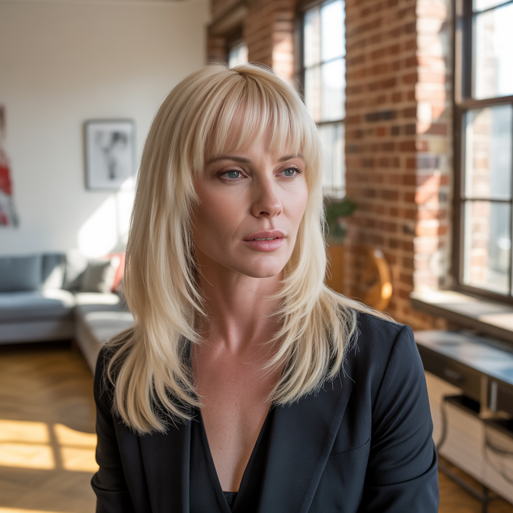 20 Best Long Wolf Cuts with Curtain Bangs: Trendy Hairstyle Guide 5 Straight and sleek interpretations