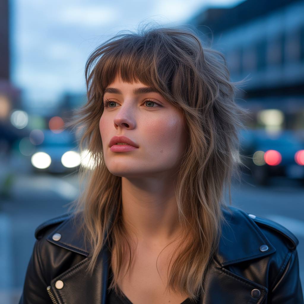 20 Best Long Wolf Cuts with Curtain Bangs: Trendy Hairstyle Guide 7 Enhancing oval faces