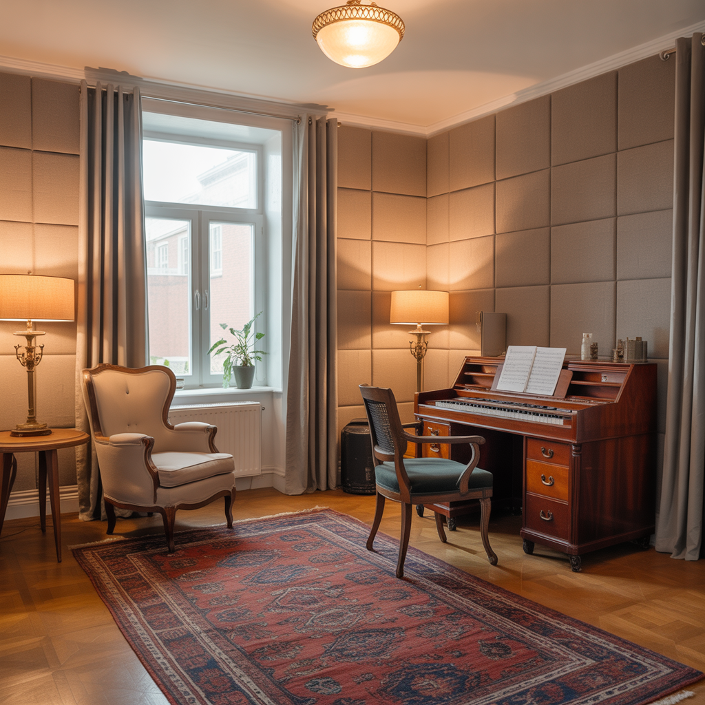 21 Outstanding Cozy Music Room Ideas for Comfort and Creativity 3 Acoustic-Friendly Layout
