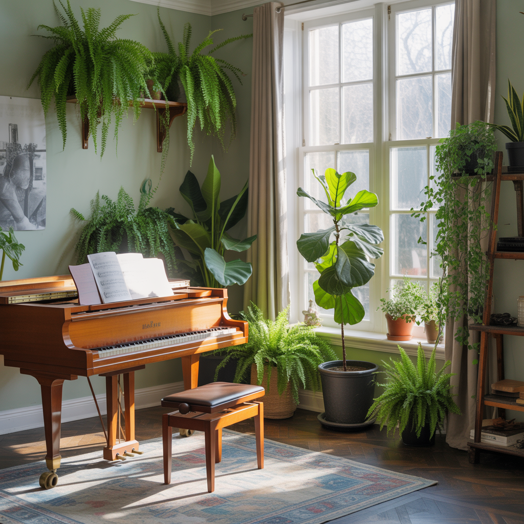 21 Outstanding Cozy Music Room Ideas for Comfort and Creativity 7 Indoor Plants for Freshness