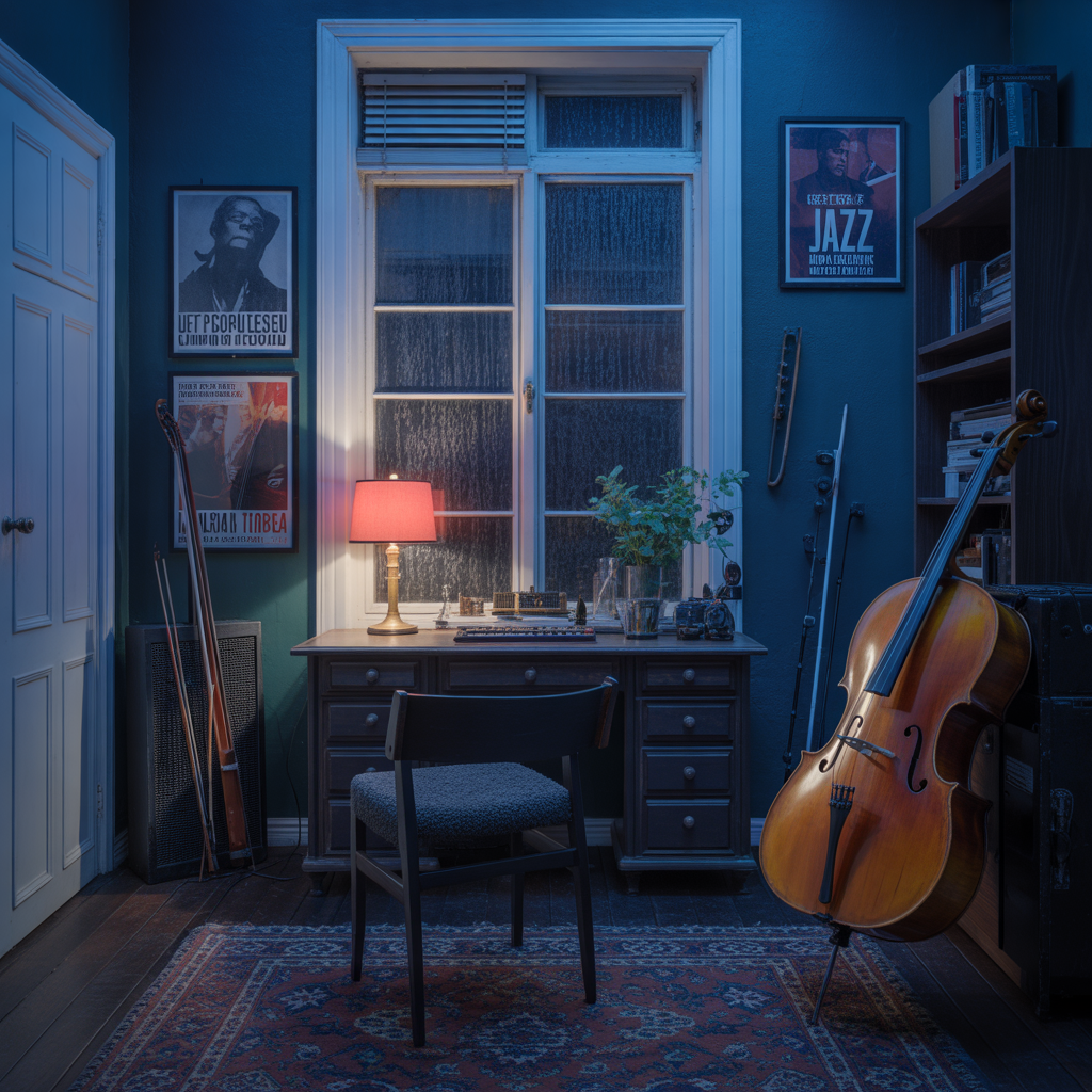 21 Outstanding Cozy Music Room Ideas for Comfort and Creativity 8 Music-Themed Artwork