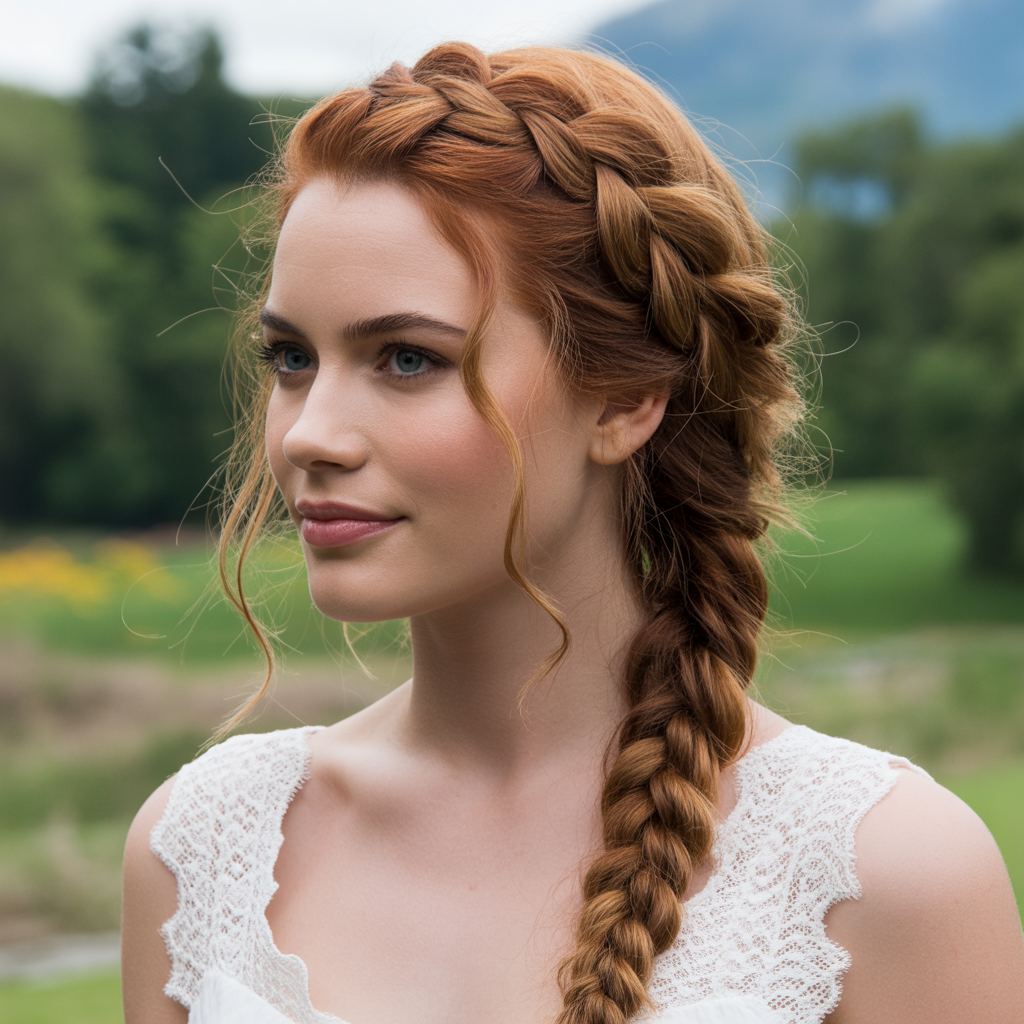 22 Gorgeous Wedding Braid Hairstyles Every Bride Will Love 15 Milkmaid Braid Sweetness