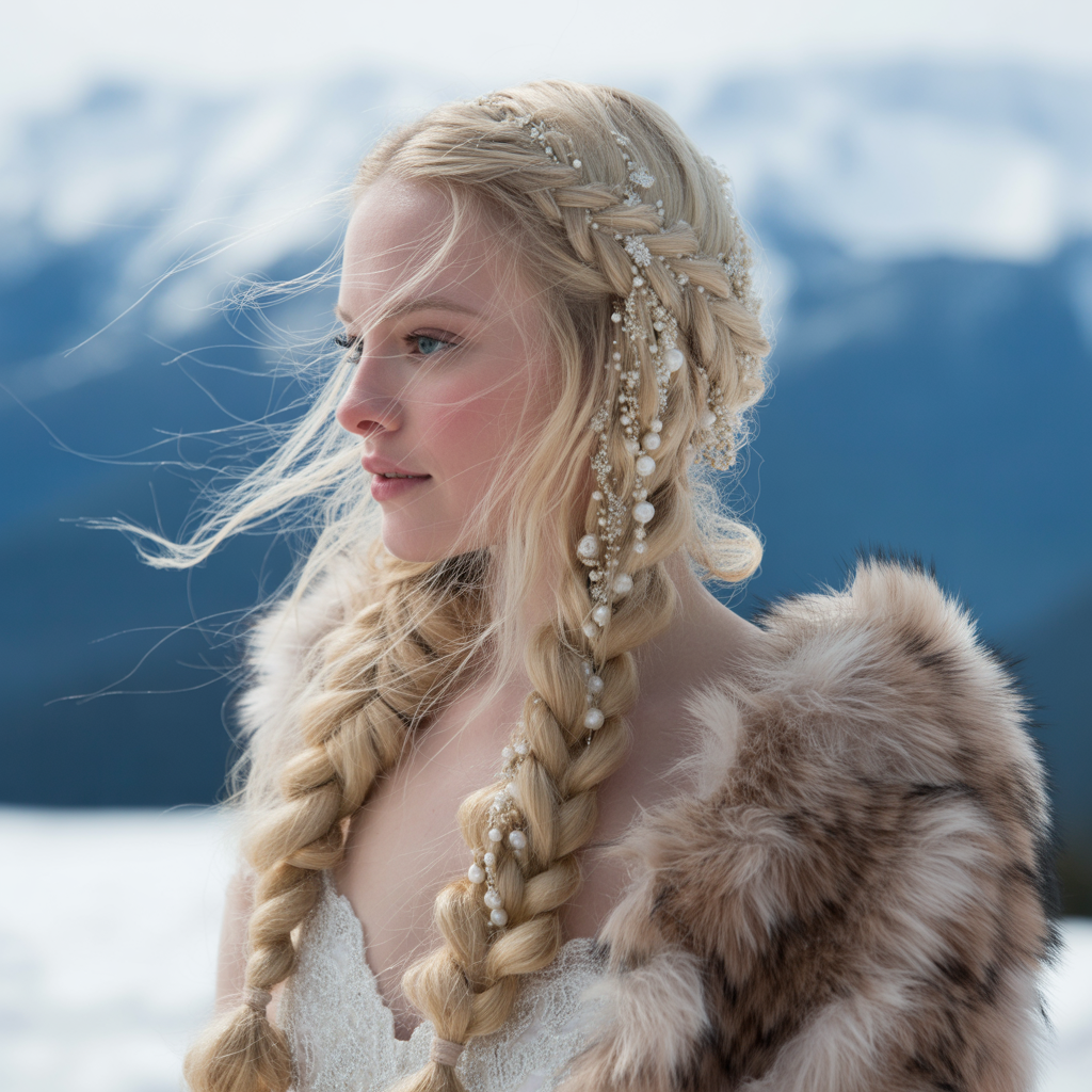 22 Gorgeous Wedding Braid Hairstyles Every Bride Will Love 20 Braids with Pearls and Crystals