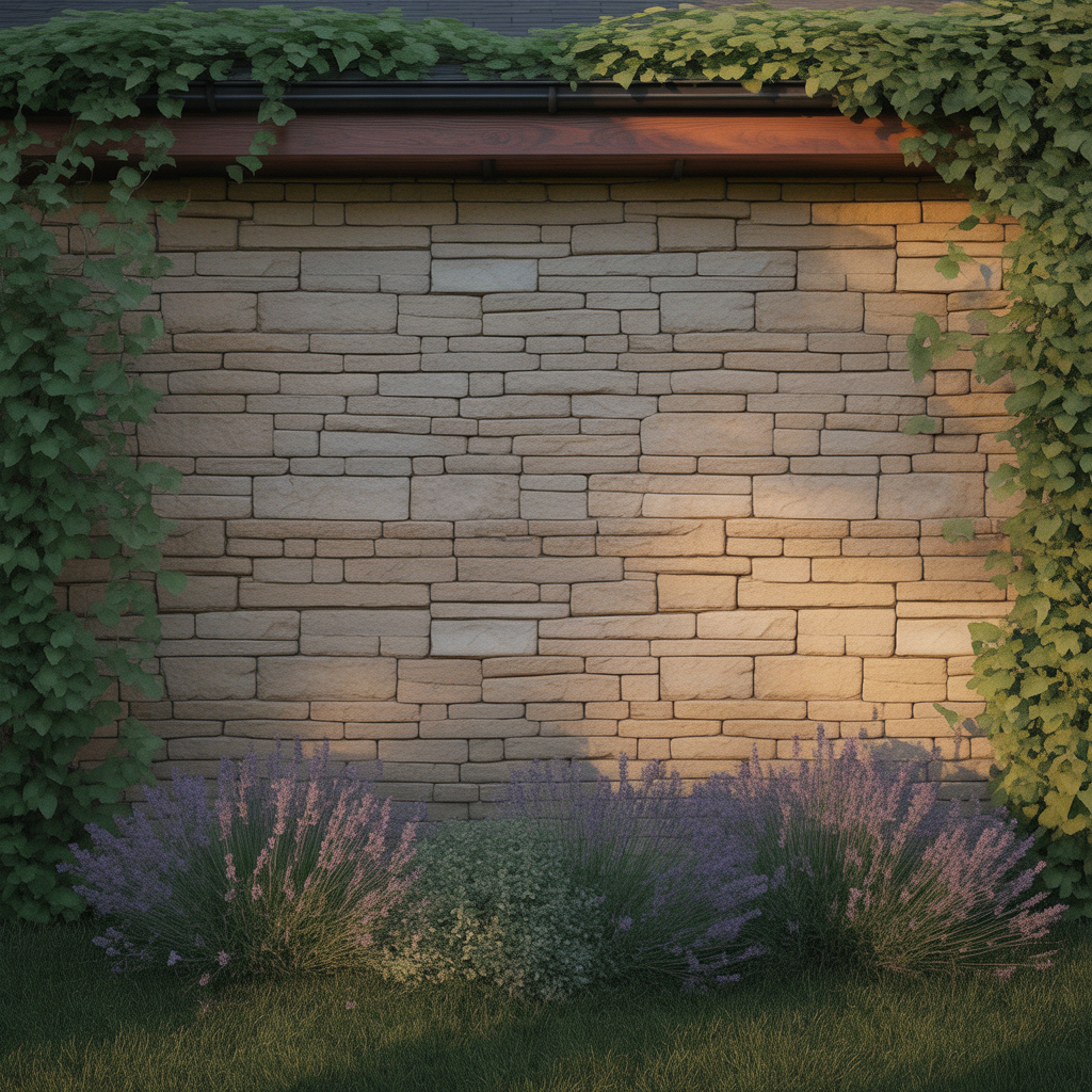 18 Best Backyard Garden Wall Painting Ideas to Transform Your Outdoor Space 6 Rustic Stone Illusion