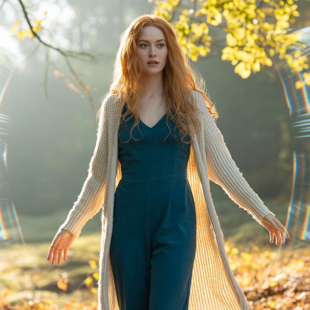 Jumpsuit with Long Cardigan