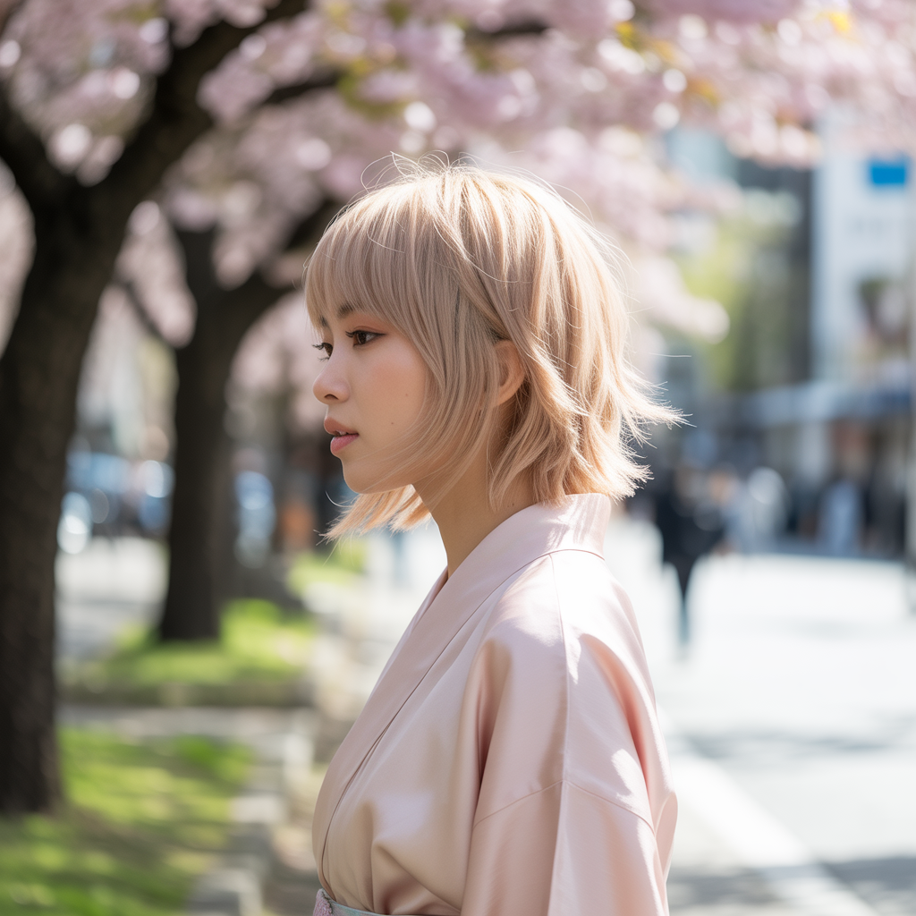 18 Amazing Blonde Wolf Cut with Bangs Ideas to Transform Your Look 7 Beige Blonde Wolf Cut with Layered Bangs