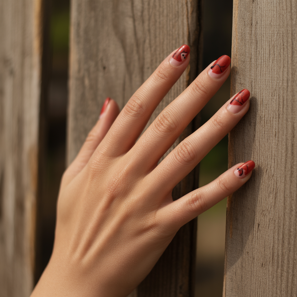20 Amazing Fall Nails Ideas Autumn Trends You’ll Love This Season 20 Rustic Red Charm