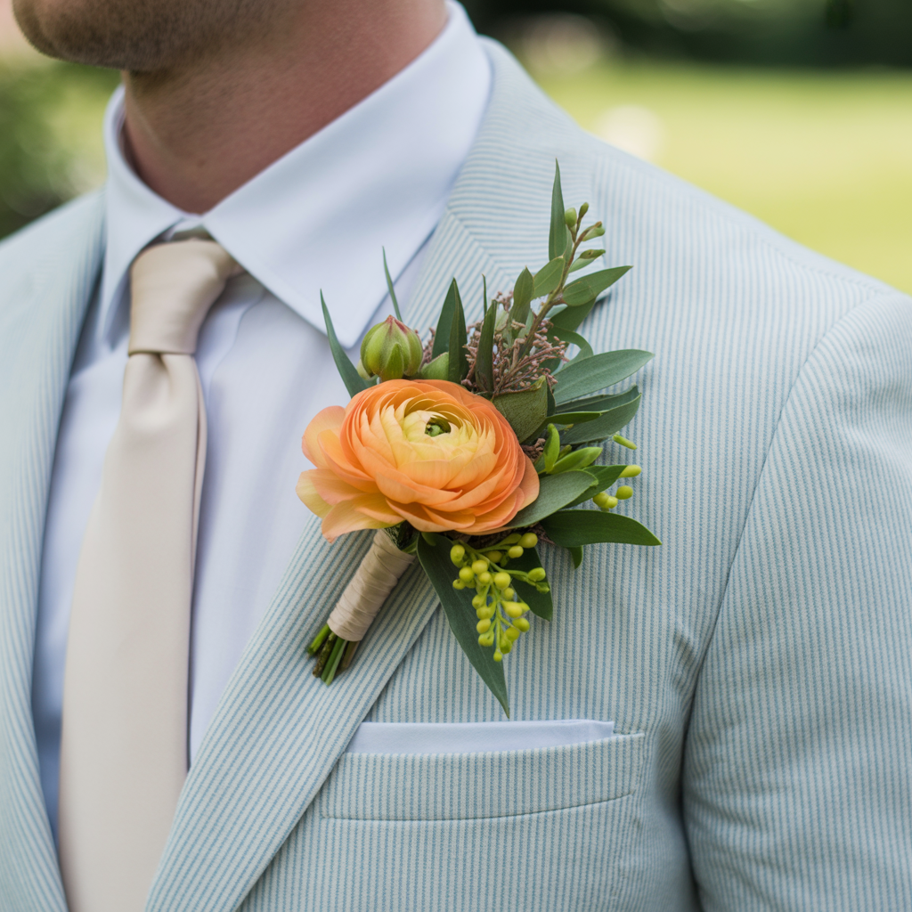 20 Best Wedding Detail Shots That Make Your Album Unforgettable 7 Groom’s Boutonniere