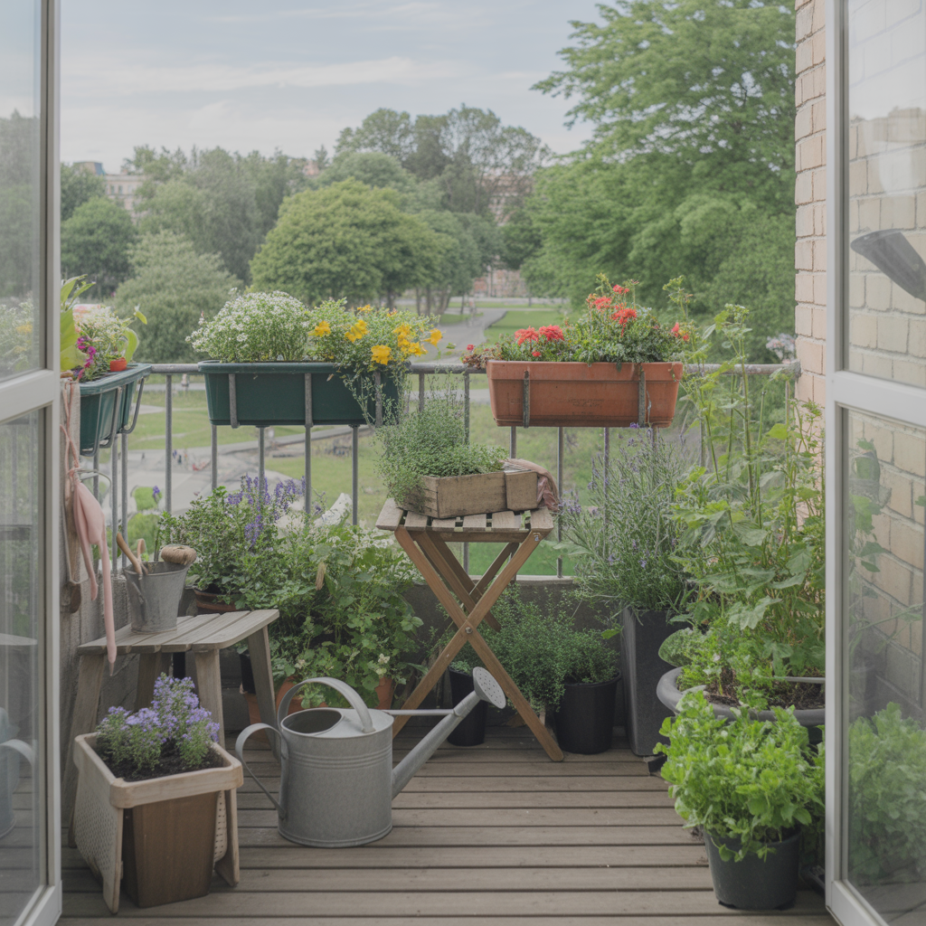 Add greenery to balconies